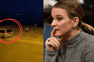 La van gris en Mallorca y la Presidenta del Govern Marga Prohens.