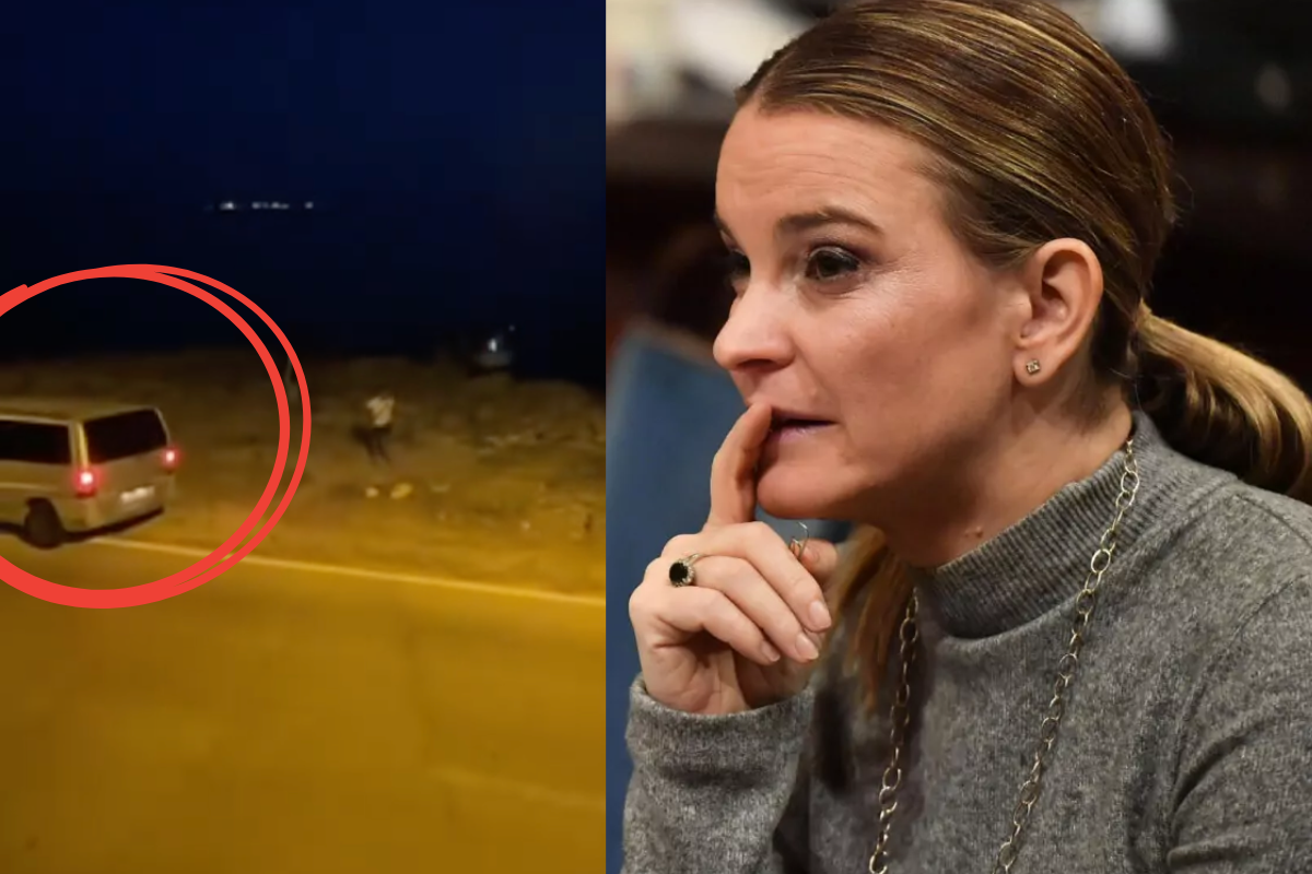 La van gris en Mallorca y la Presidenta del Govern Marga Prohens.