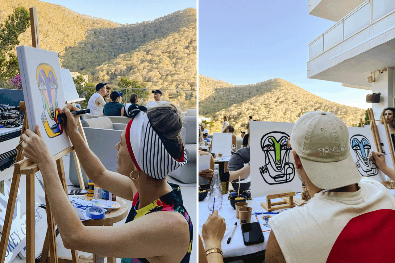 Paint & Sip with Sarah Main Mondrian Ibiza