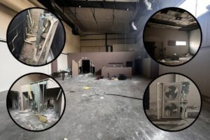 Pared en el jardín de Sublimotion. Foto La Voz de Ibiza