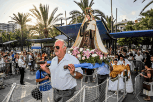 Procesión de la Virgen del Carmen en Ibiza. Archivo