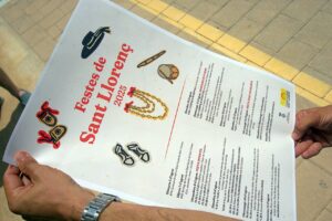Cartel de las fiestas de Sant Llorenç. Ayuntamiento de Sant Joan
