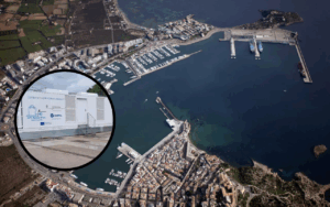 Un modelo de subestación eléctrica que prevé incluirse en muelles comerciales de Ibiza.