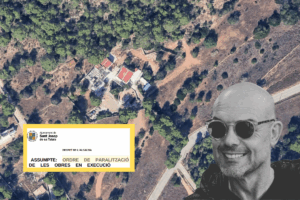 Vista aérea de la casa de Corominas.