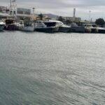 Calma chicha en Port Nàutic Ibiza a pesar del temporal.