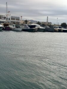 Calma chicha en Port Nàutic Ibiza a pesar del temporal.