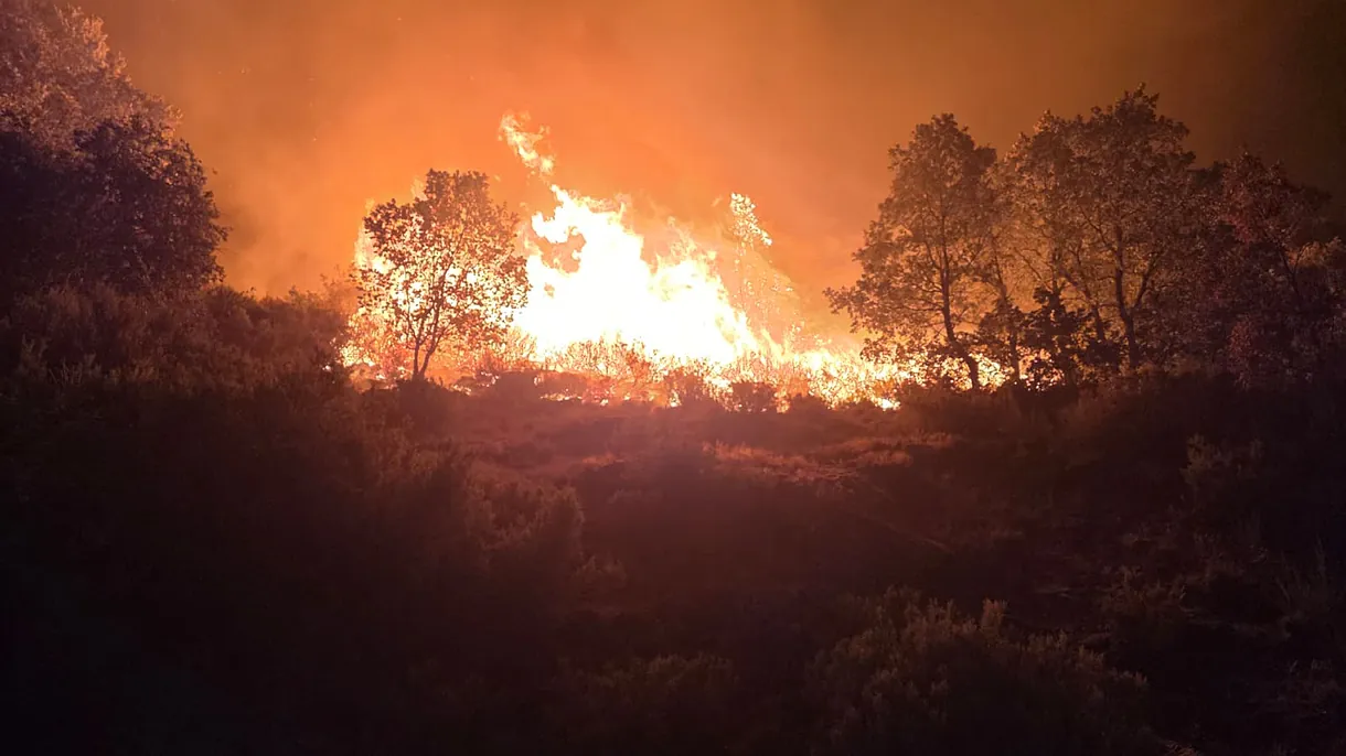 Incendio en Cáceres