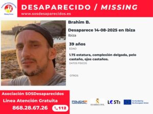 Brahim B, de Ibiza,desaparecido desde hace dos semanas.