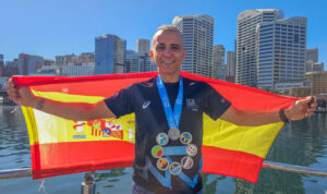 Dani Becerra en Australia. Archivo