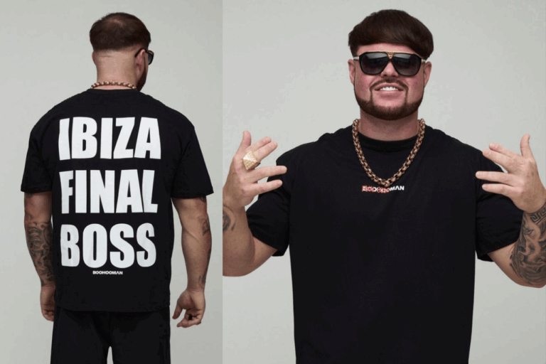 Ibiza Final Boss en su nueva colección de remeras para boohooman. boohooman