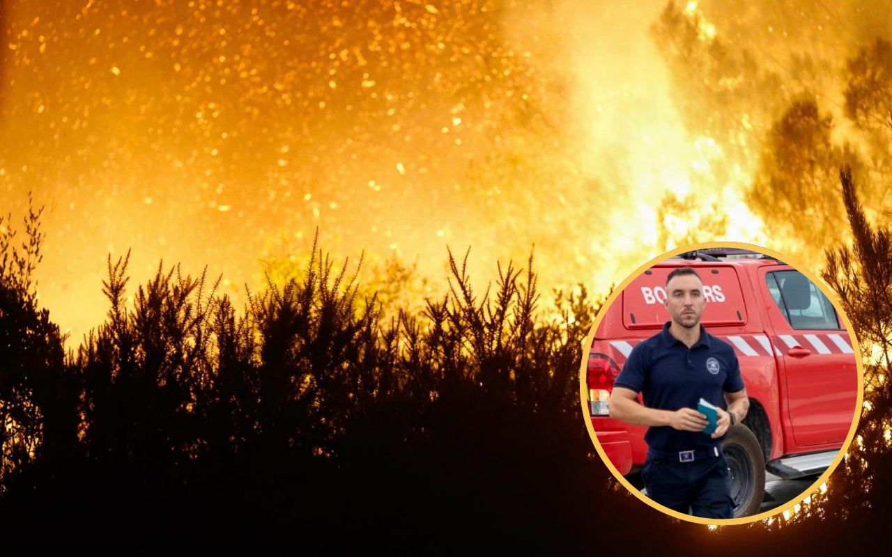 Incendio en León y el bombero Jaime Villanueva.