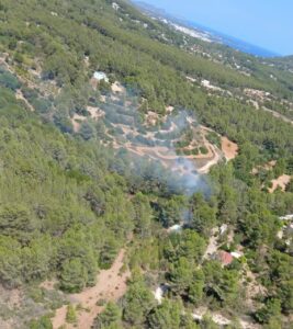 Incendio en Santa Eularia.