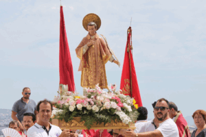 Procesi&oacute;n de San Ciriaco en Ibiza. Archivo Obispado de Ibiza.