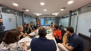 Reuni&oacute;n de bomberos baleares.