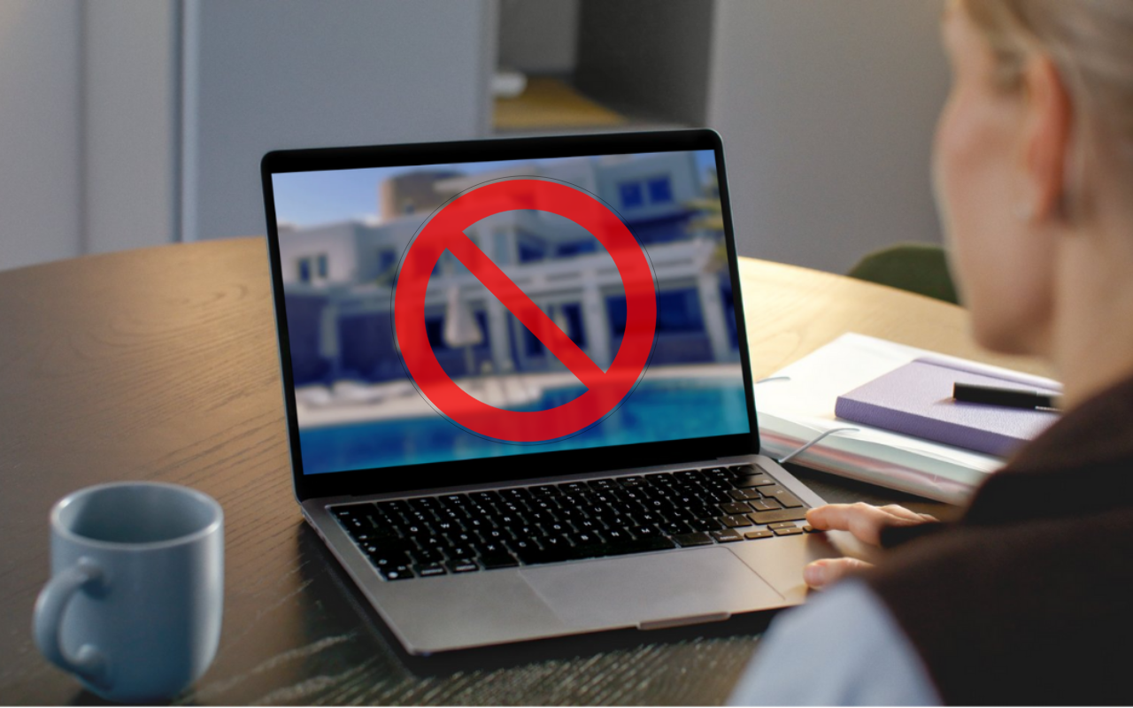 Villa de lujo alquilada ilegalmente.