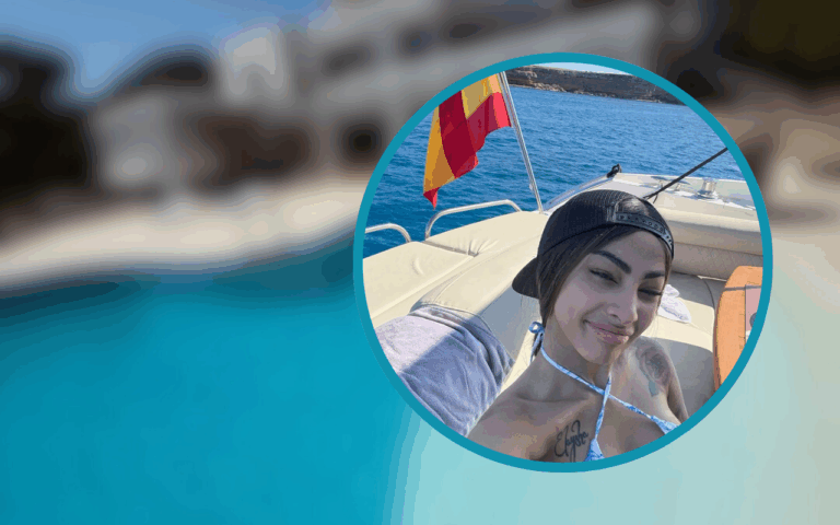 Yailin en Ibiza.
