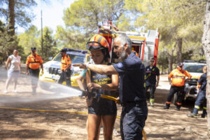 Jornada educativa sobre emergencias en Cala Jondal. Archivo