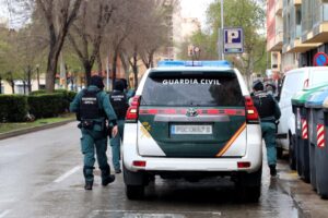 Un veh&iacute;culo de la Guardia Civil.