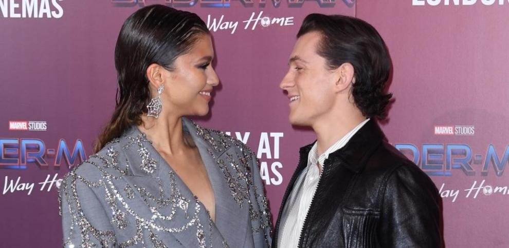 Tom Holland y Zendaya, en la presentación de 'Spider-Man: No Way Home' en Londres, el 2021