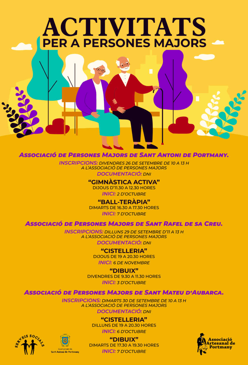 ACTIVIDADES PARA MAYORES SANT ANTONI 2025
