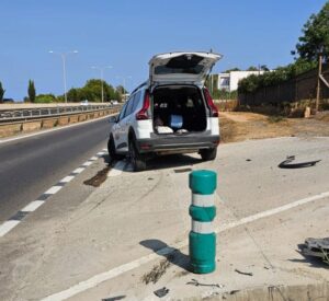 Accidente en solitario.