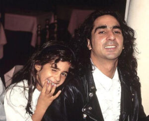 Antonio Flores y su hija Alba Flores