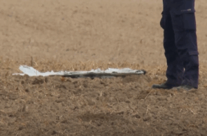 El resto de un dron ruso en Polonia