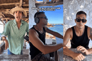 Captura de pantalla del v&iacute;deo de @primo high five. Redes Sociales