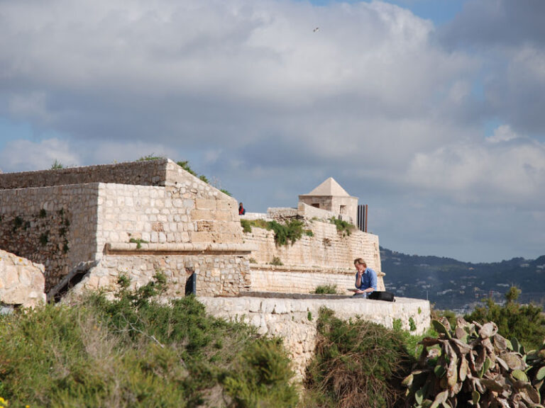 Turista en Ibiza.