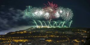 El festival de fuegos artificiales