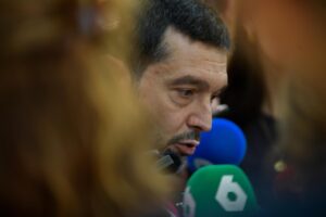 El ministro de Derechos Sociales, Consumo y Agenda 2030, Pablo Bustinduy, en su visita a Albacete