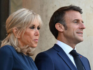 Emmanuel Macron y su esposa Emmanuel Macron y su esposa