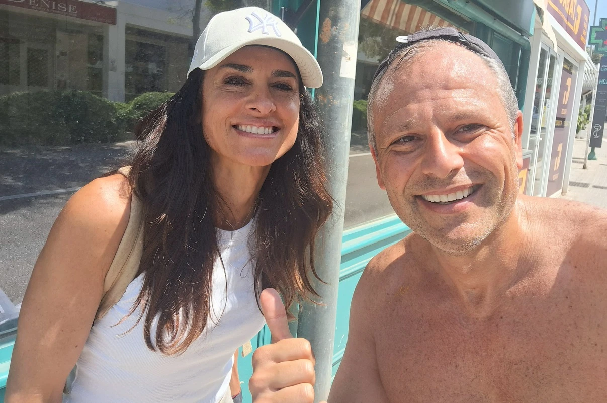 Jorge con Gabriela Sabatini