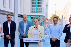 La presidenta del Govern, Marga Prohens, este mi&eacute;rcoles en Ibiza.