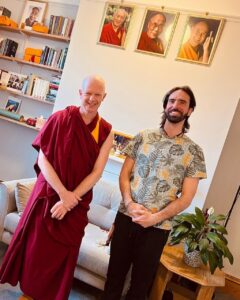 Osel, este a&ntilde;o, junto a un maestro budista.