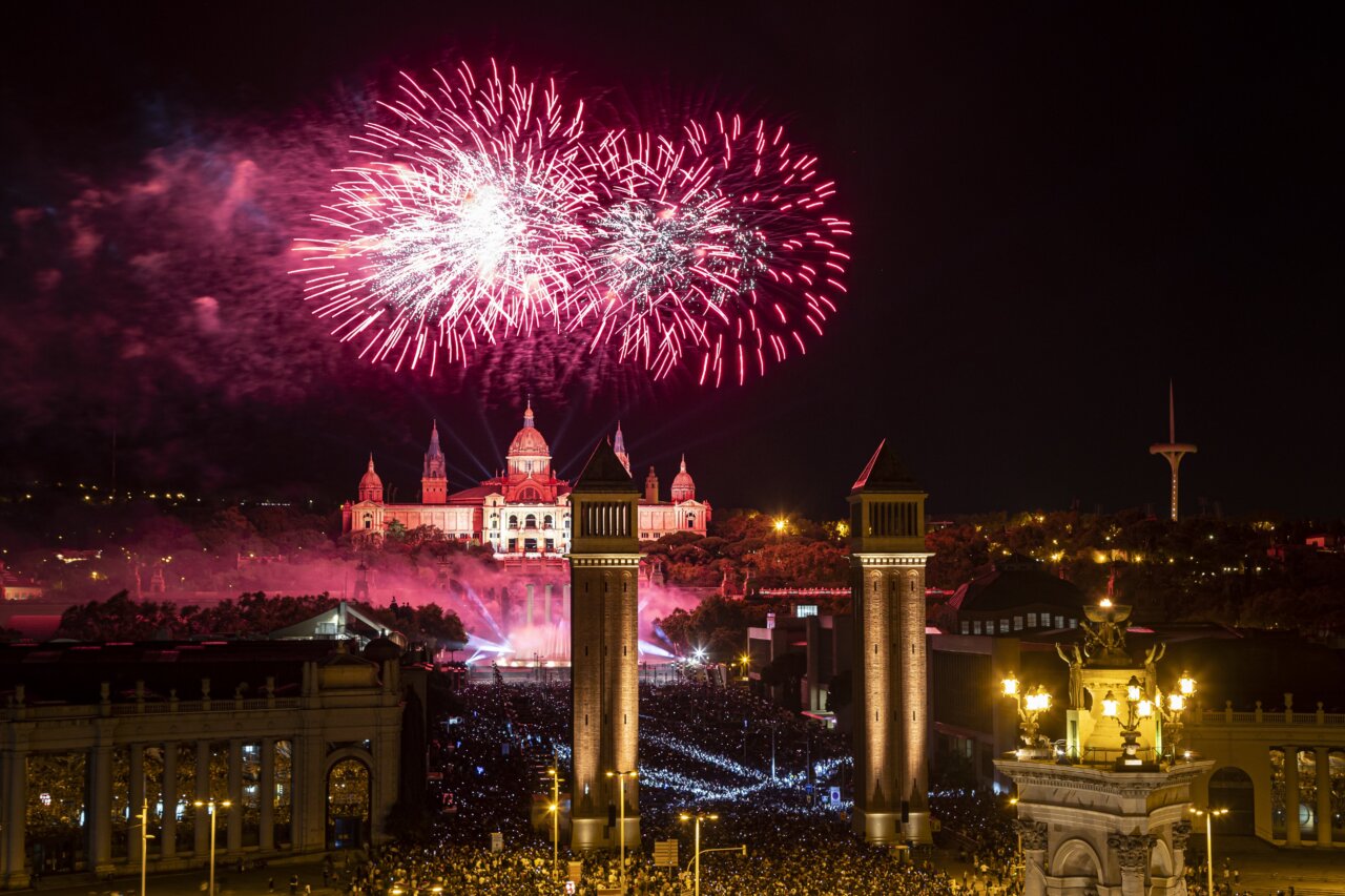 Piromusical de la Merce 2025 en Barcelona
