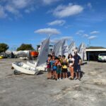 Regatistas del club Mare Nostrum en pleno debut