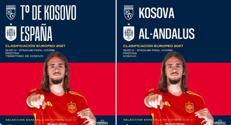 Territorio de Kosovo y Al Andalus, los polémicos nombres de las selecciones