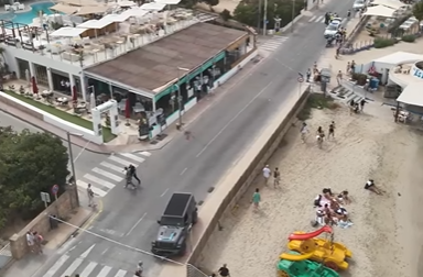 Vista aérea del accidente.