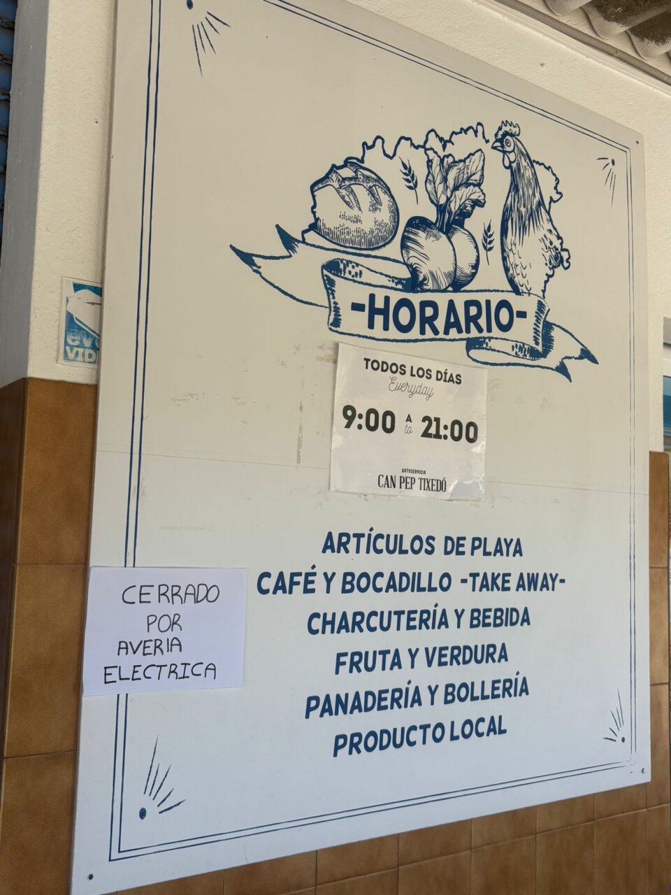 Comerciantes afectados por el apagón.