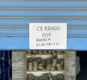 Comercios afectados por el apag&oacute;n.