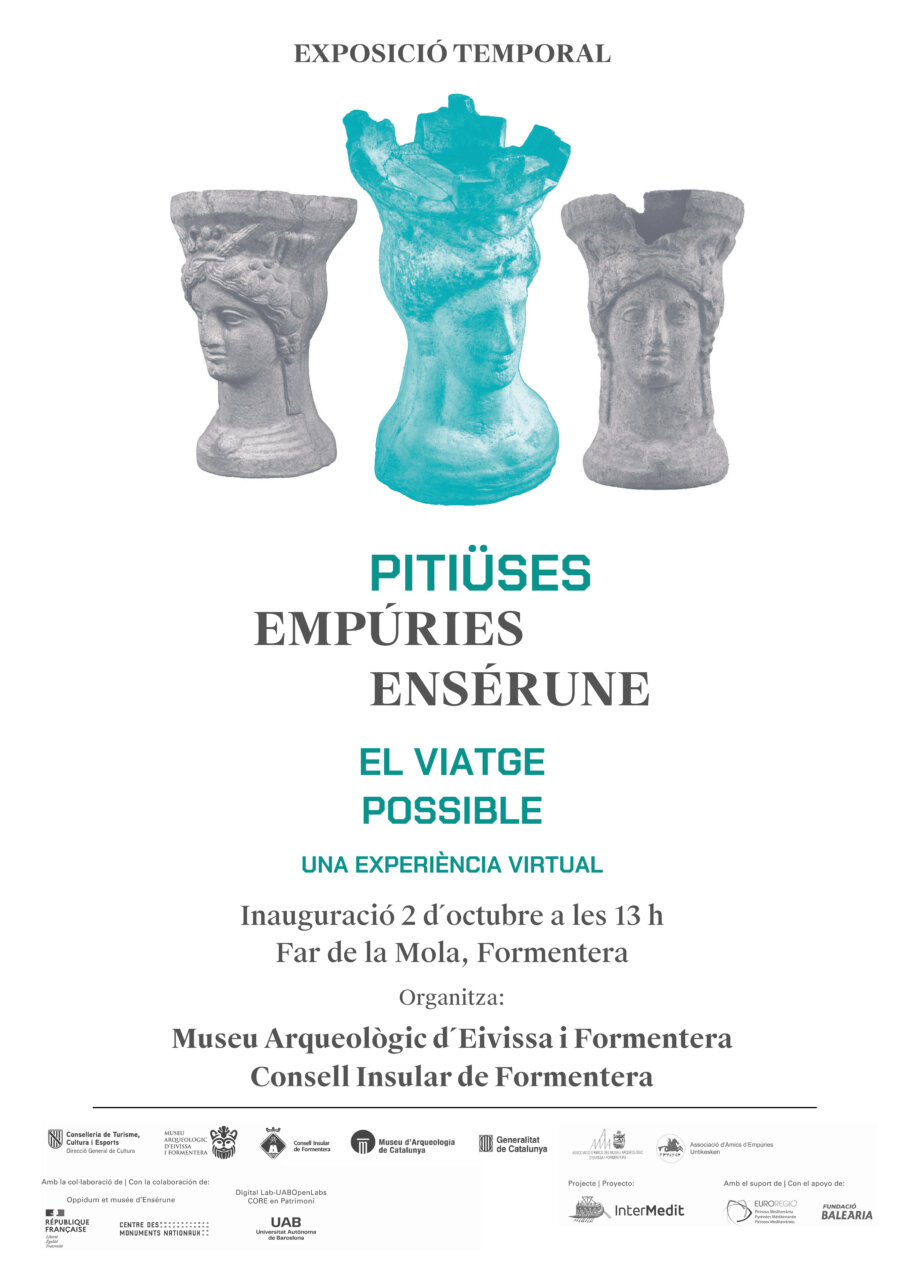 Cartel de la exposición sobre culturas mediterráneas en Formentera
