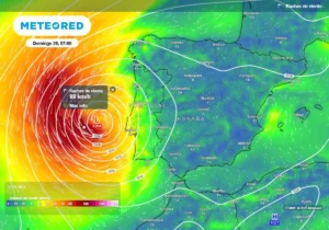 El hurac&aacute;n Gabrielle contin&uacute;a su avance hacia Espa&ntilde;a