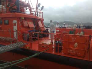 Imagen de archivo de una llegada migrantes al Puerto de Ibiza.