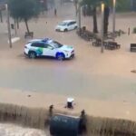 “¡Para, para! Se va al agua, tío”: la arriesgada maniobra de un coche en el puerto de Ibiza