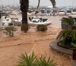 Inundaciones en Ibiza debido a lluvia torrencial y tormentas