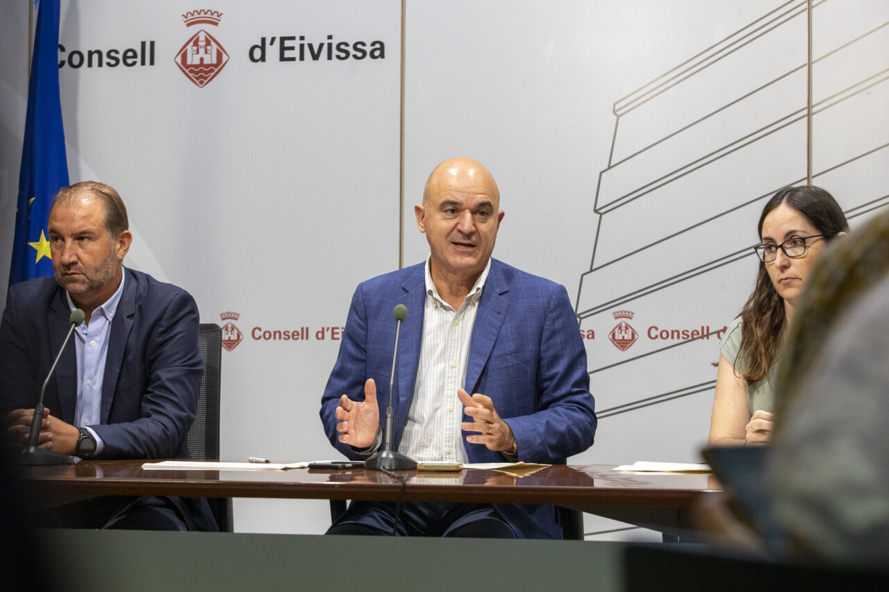 Vicent Marí en la reunión participativa.
