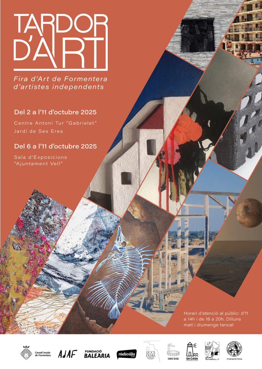 Cartel de la feria de arte Tardor d'Art en Formentera