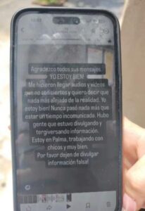 La presunta publicación de Paola Mariana Lens