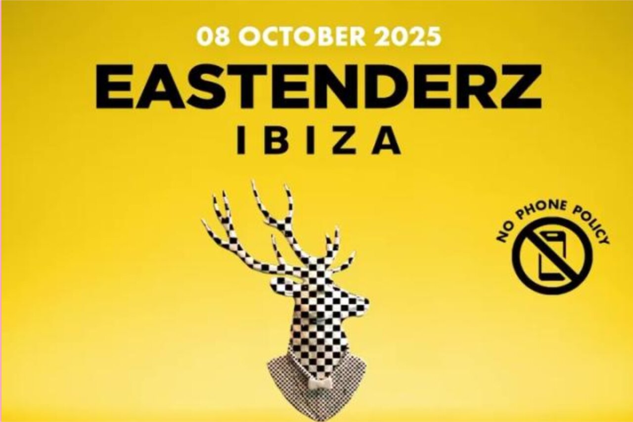 Eastenderz en Cova Santa, Ibiza Cartel del evento Eastenderz en Cova Santa, Ibiza.